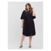 Vero Moda Curve Každodenné šaty Bonnie 10259340 Čierna Regular Fit