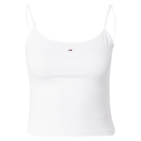 Tommy Jeans Top 'ESSENTIAL'  námornícka modrá / červená / biela Tommy Hilfiger