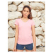 V-neck Women's Pink Valueweight Fruit of the Loom