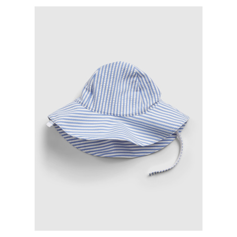 GAP Baby klobouk recycled stripe swim hat Modrá