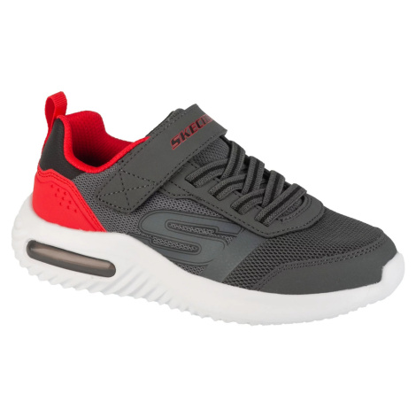 Tmavosivé chlapčenské teniky Skechers Bounder-Tech - Ultravoid 403723L-CCRD