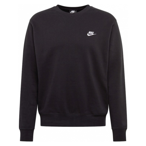 Nike Sportswear Mikina 'Club Fleece'  čierna / biela
