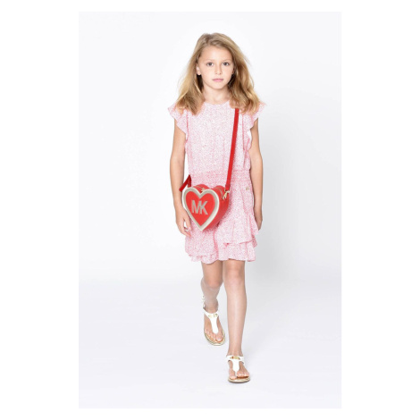 Dievčenské šaty Michael Kors červená farba, mini, áčkový strih