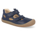 Barefoot detské sandále Koel - Bep Medium Napa Velcro Blue modré