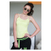 Yellow top with thin shoulder straps