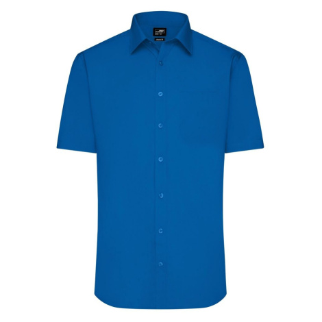 James & Nicholson Pánska košeľa s krátkym rukávom JN680 - Kráľovská modrá