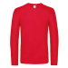 B&amp;C Pánske tričko s dlhým rukávom TU07T Red