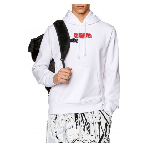 Mikina Diesel S-Ginn-Hood-K37 Sweat-Shirt Bright White