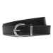 Calvin Klein Dámsky opasok Round Buckle Logo Loop Belt 2.5 K60K611924 Čierna