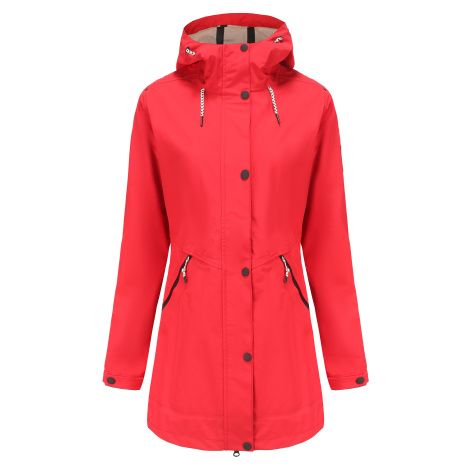 Lady's coat with PTX membrane ALPINE PRO DOREJA olympic red