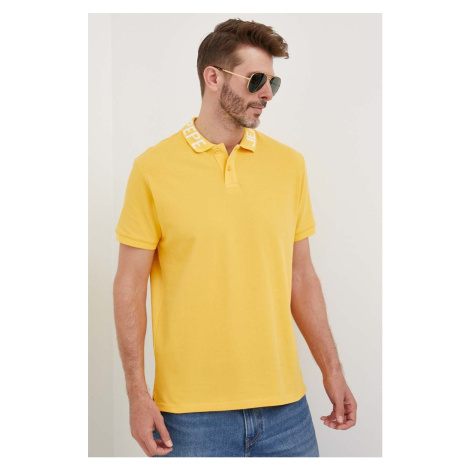 Bavlnené polo tričko Pepe Jeans Jacob žltá farba, jednofarebný