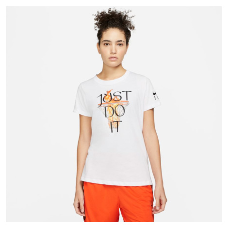 Nike Dri-Fit "Just Do It" Wmns Basketball Tee - Dámske - Tričko Nike - Biele - DM2569-100