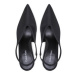 Calvin Klein Sandále Geo Stil Slingback Pump HW0HW01452 Čierna