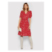 Lauren Ralph Lauren Košeľové šaty 200851981001 Červená Regular Fit
