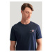 TRIČKO GANT REG ARCHIVE SHIELD EMB SS T-SHIRT EVENING BLUE