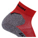 ČERVENO-SIVÉ ŠPORTOVÉ PONOŽKY SALOMON SPEEDCROSS ANKLE SOCKS C19731