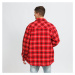 Urban Classics Plaid Quilted Shirt Jacket červená / čierna / krémová