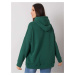 Zelená oversize mikina Josefina s klokaním vreckom -RV-BL-7163.87-green