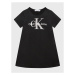 Calvin Klein Jeans Každodenné šaty Monogram Metallic IG0IG01835 Čierna Regular Fit