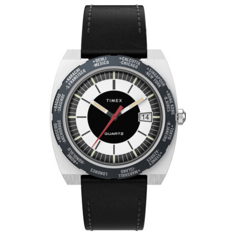 Timex Hodinky World Time 1972 Reissue TW2V69500 Čierna