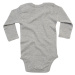 Babybugz Detské body s dlhým rukávom BZ30 Heather Grey Melange