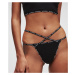 Spodná Bielizeň Karl Lagerfeld Mini Logo Strappy Brief Black