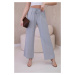 Viscose wide trousers grey