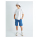 Koton Pocket Cotton Cargo Denim Shorts