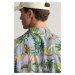 KOŠEĽA GANT REL VISCOSE HAWAII PRINT SS SHIRT DOVE BLUE