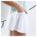 Dievčenská tenisová sukňa TSK500 biela