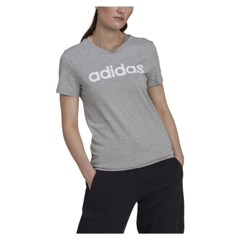 Dámske tričko na fitnes sivé Adidas