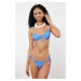 Trendyol Geometric Patterned Balconet Tunnel Regular Bikini Set