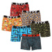 6PACK pánske boxerky Styx long športová guma viacfarebné (6U12697124)