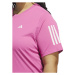 adidas OWN THE RUN TEE Dámske bežecké tričko v plus size, ružová, veľkosť