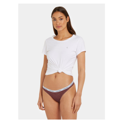 Calvin Klein Underwear Brazílske nohavičky 000QD5049E Fialová