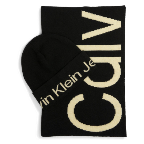 Calvin Klein Jeans Čiapky  béžová / čierna