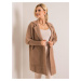 DÁMSKY BÉŽOVÝ KABÁT MBM-PL-1517.00P-DARK BEIGE