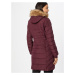 HOLLISTER Zimný kabát  svetlohnedá / rubínová