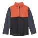 Detská lyžiarska flisová mikina COLOR KIDS Fleece Pulli - Colorblock, orange