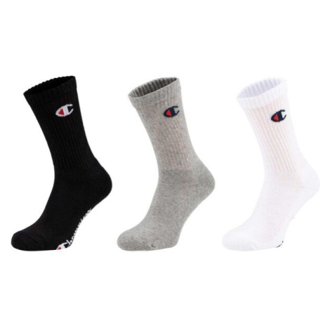 Champion 3PK CREW SOCKS Unisexové ponožky, čierna, veľkosť