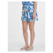 Orsay Light Blue Women's Patterned Shorts - Women's