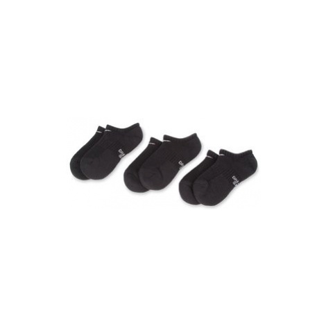 Nike Súprava 3 párov kotníkových ponožiek unisex SX6843 010 Čierna