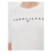 Tommy Jeans Tričko Tjm Reg Linear Logo Tee Ext DM0DM17993 Biela Regular Fit