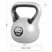 Gorilla Sports Kettlebell činka, vinylová, černá, 20 kg