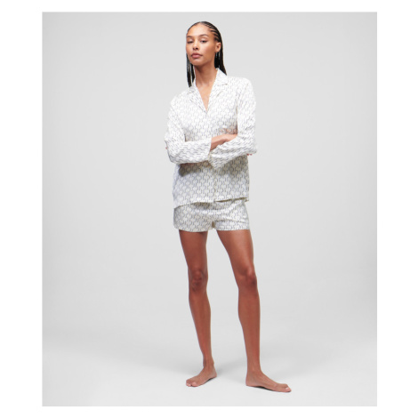 Pyžamo - Set Karl Lagerfeld Kl Monogram Short Pyjama Set Biela