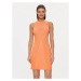 Guess Úpletové šaty Allie W4RK20 Z2YN2 Oranžová Slim Fit