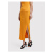 Selected Femme Puzdrová sukňa Laury 16084538 Oranžová Slim Fit