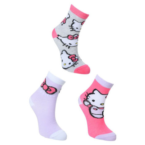 Súprava 3 párov detských ponožiek Hello Kitty