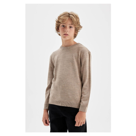 DEFACTO Boy's Crew Neck Knitwear Sweater