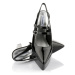 Topánky Na Platforme Karl Lagerfeld Soiree Platform Double Strap Sling Black Patent Lthr